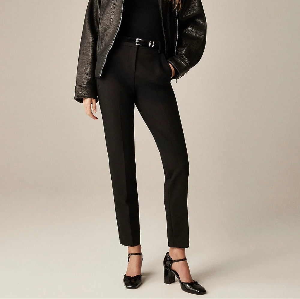J. Crew Black Cameron Slim Ankle Pants Size 4 Petite